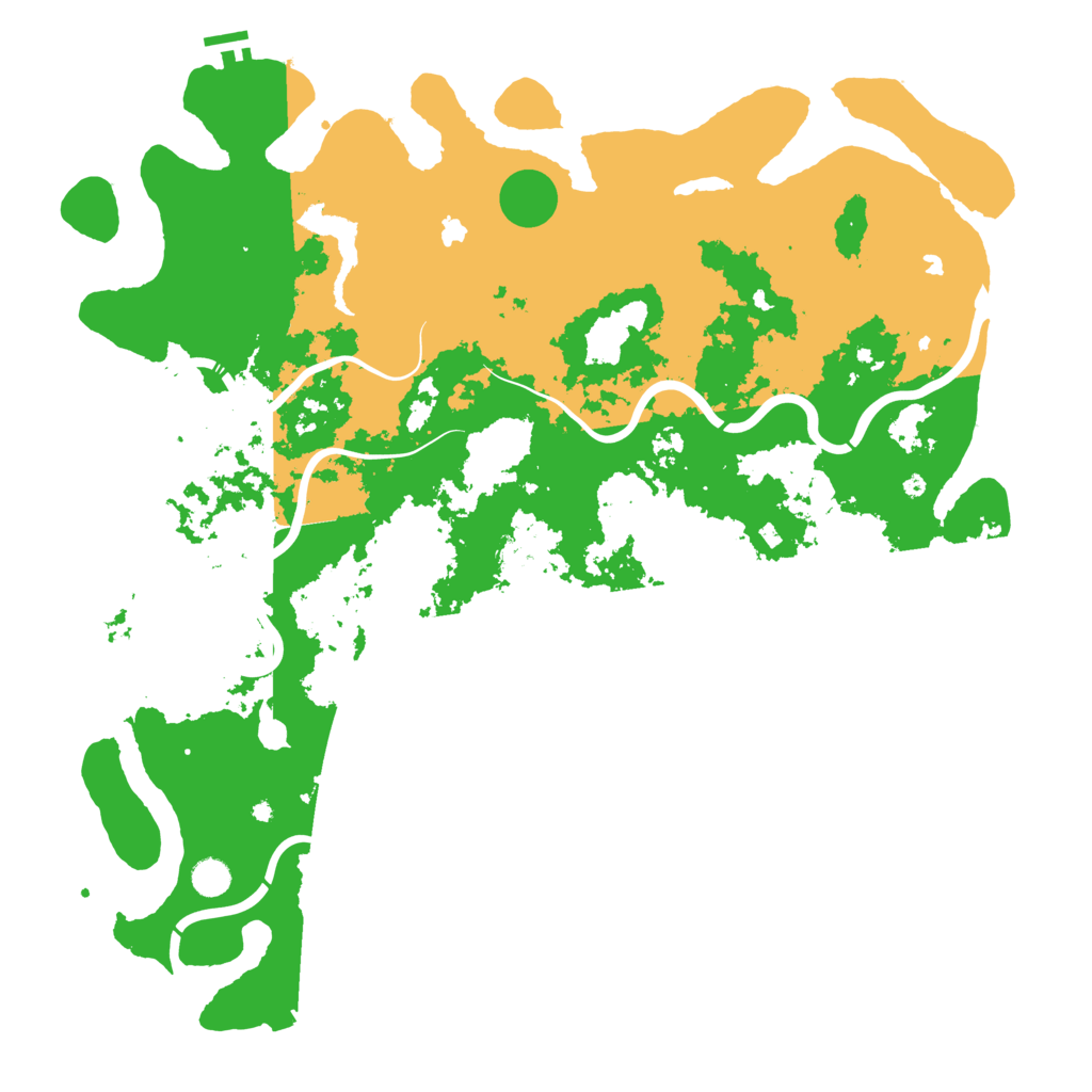 Biome Rust Map: Procedural Map, Size: 4968, Seed: 23424124