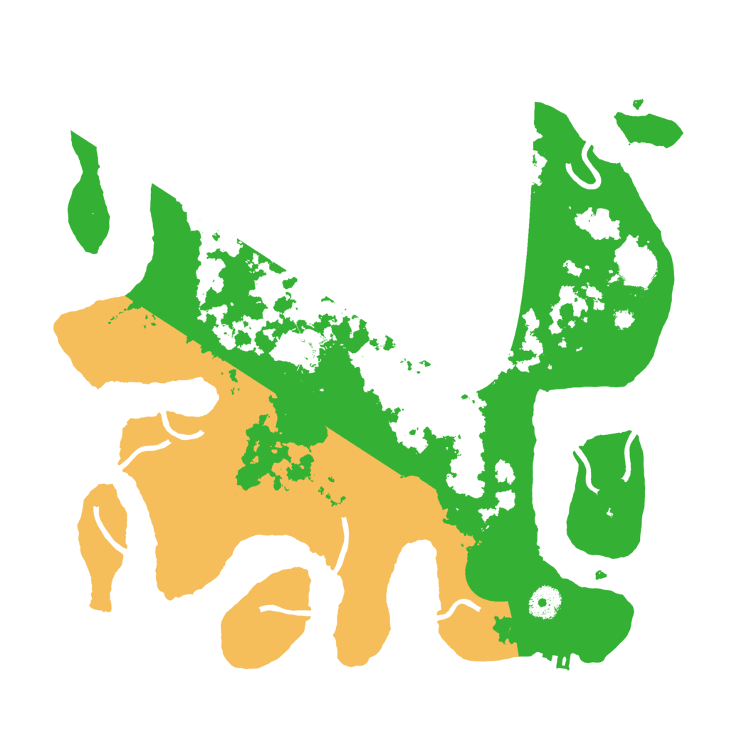 Biome Rust Map: Procedural Map, Size: 3400, Seed: 30411
