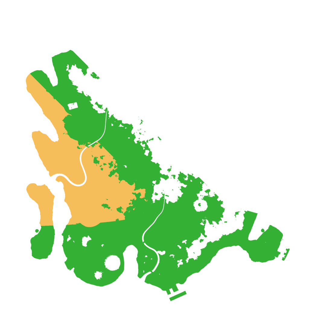 Biome Rust Map: Procedural Map, Size: 3550, Seed: 736333