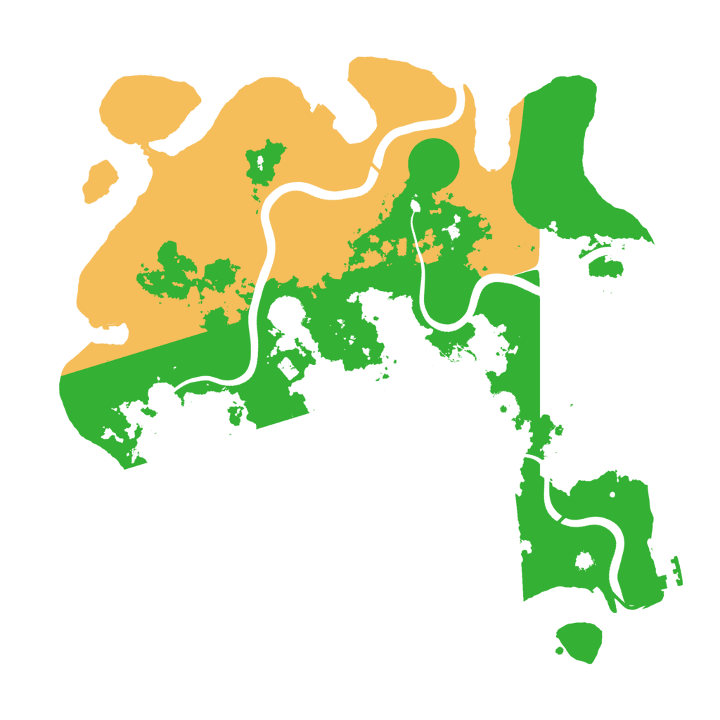 Biome Rust Map: Procedural Map, Size: 3700, Seed: 1064509924