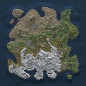 Thumbnail Rust Map: Procedural Map, Size: 3700, Seed: 1064509924, 19 Monuments