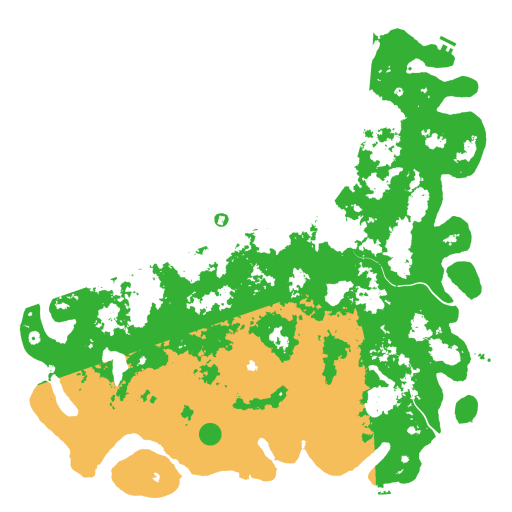 Biome Rust Map: Procedural Map, Size: 6000, Seed: 589357