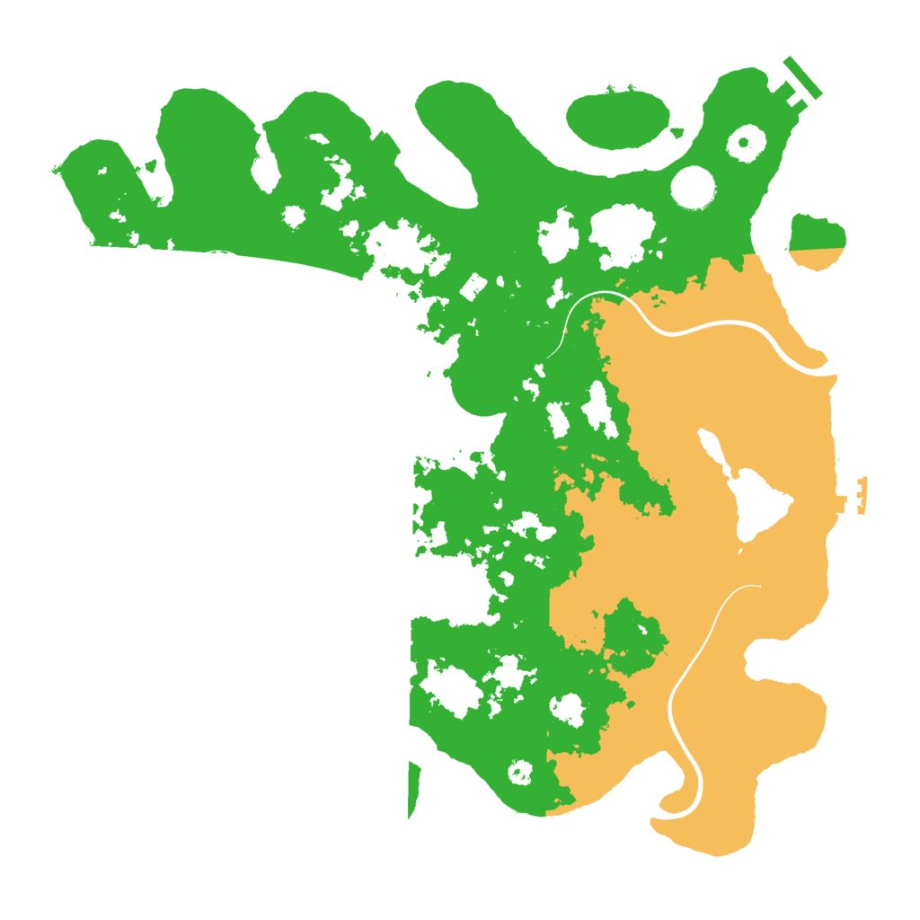 Biome Rust Map: Procedural Map, Size: 3700, Seed: 18190702