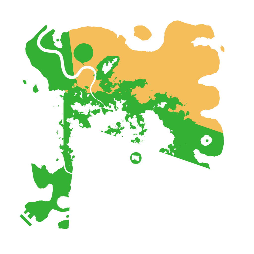 Biome Rust Map: Procedural Map, Size: 3550, Seed: 825110