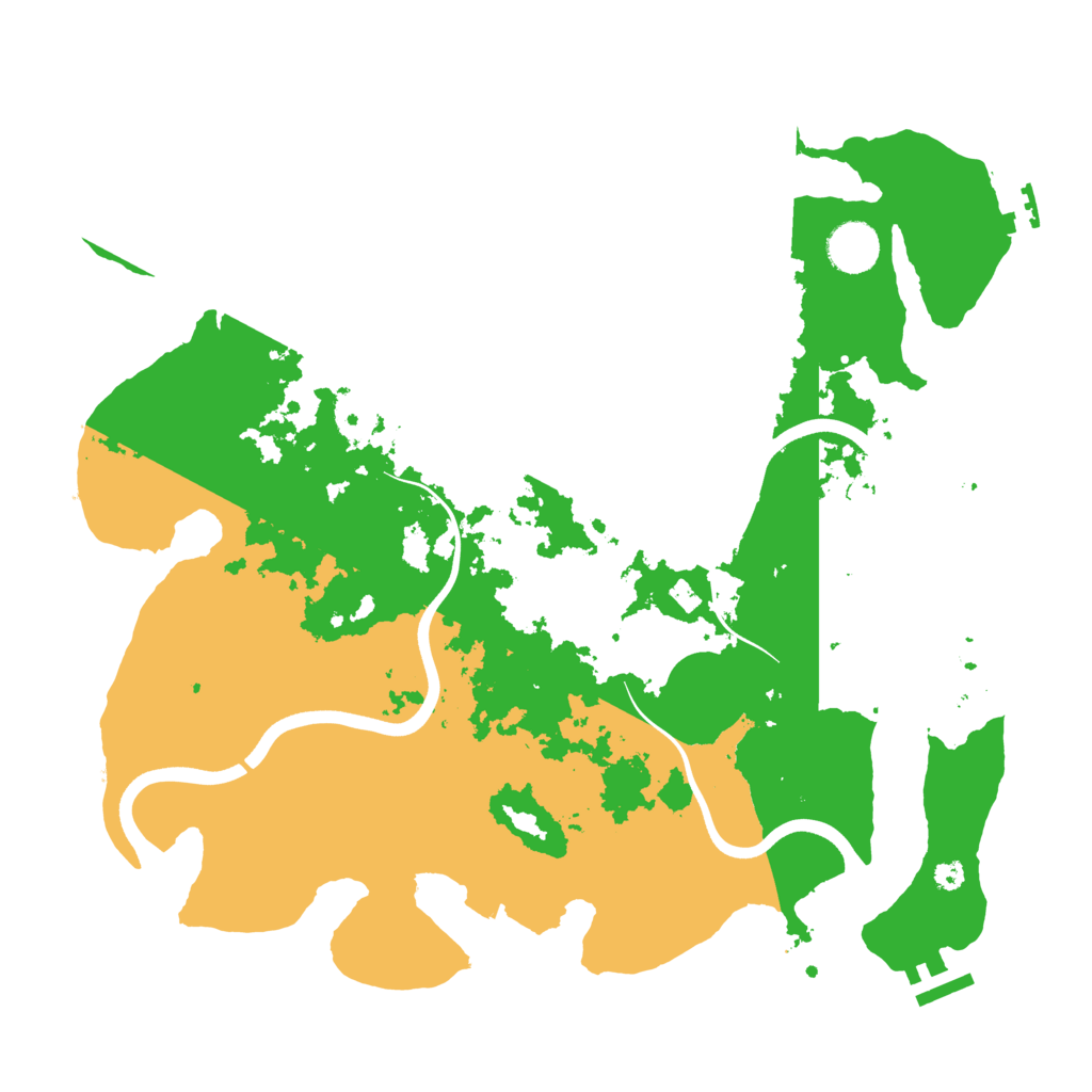 Biome Rust Map: Procedural Map, Size: 3700, Seed: 1684827567