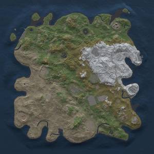 Thumbnail Rust Map: Procedural Map, Size: 4000, Seed: 40, 20 Monuments