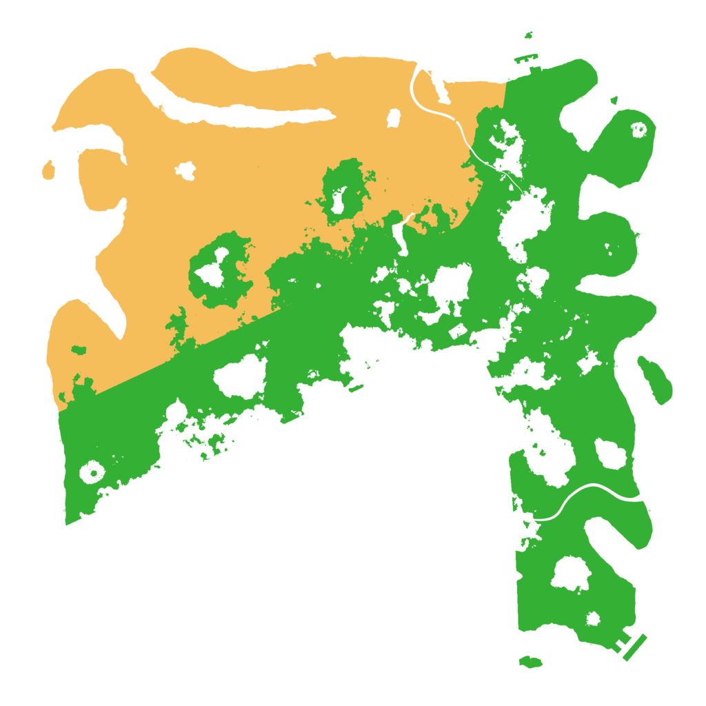Biome Rust Map: Procedural Map, Size: 4500, Seed: 169696969