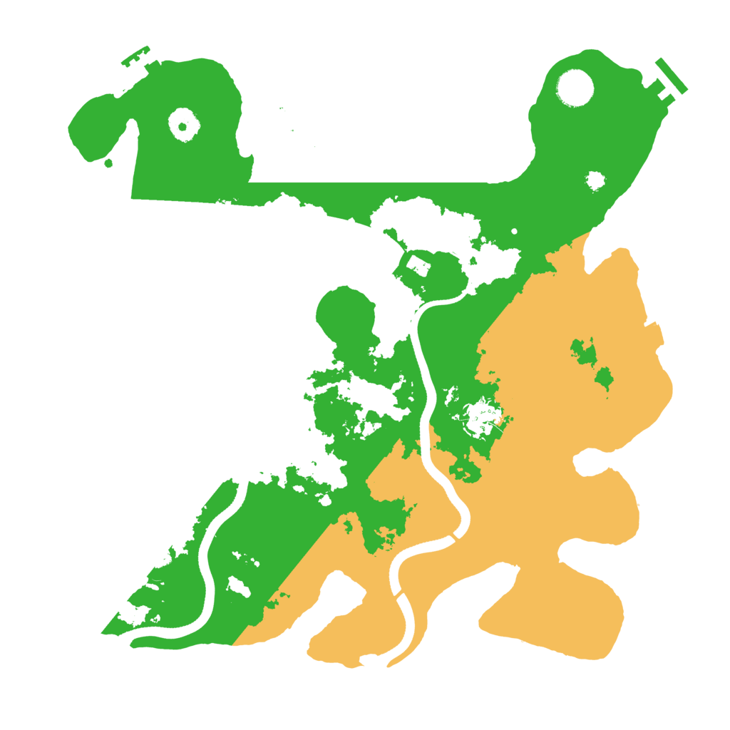Biome Rust Map: Procedural Map, Size: 3500, Seed: 7961000