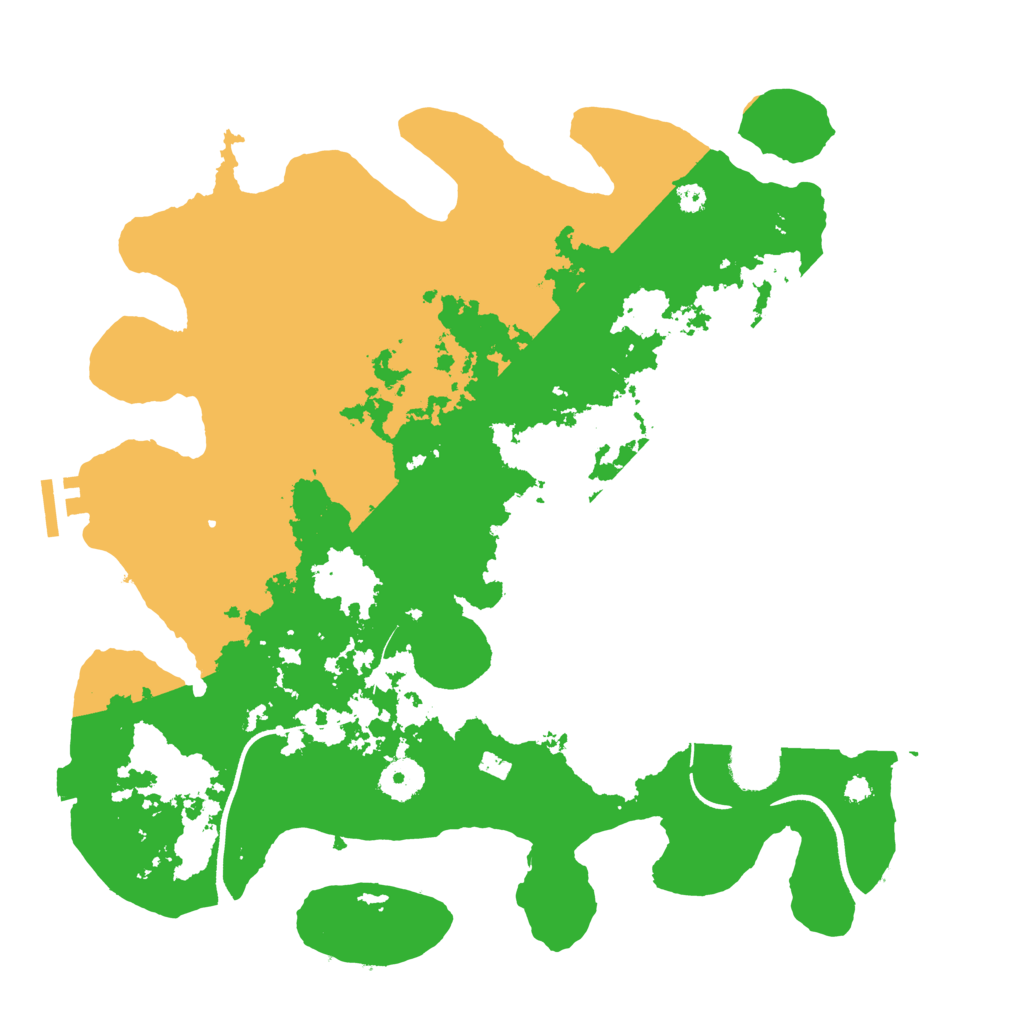 Biome Rust Map: Procedural Map, Size: 3600, Seed: 34