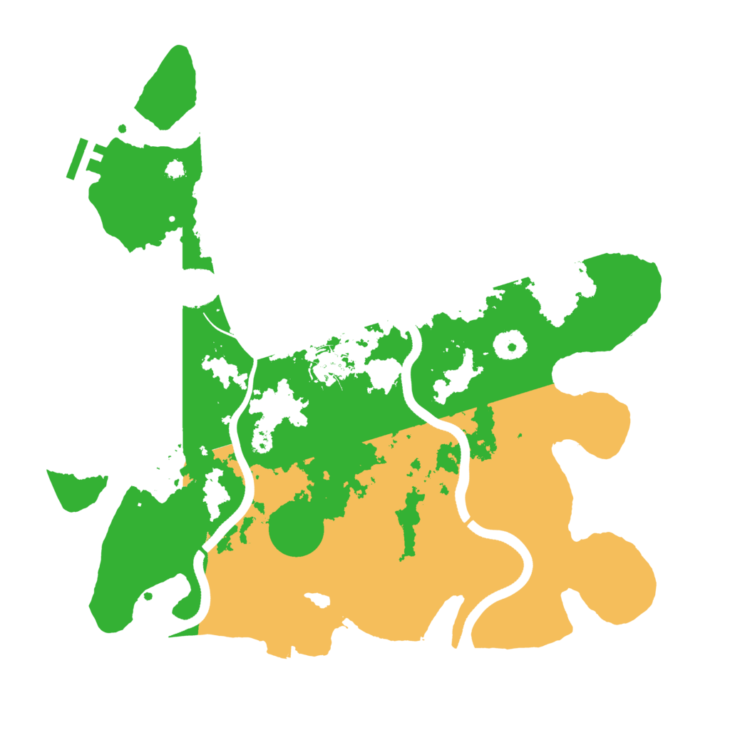 Biome Rust Map: Procedural Map, Size: 3500, Seed: 1436617014