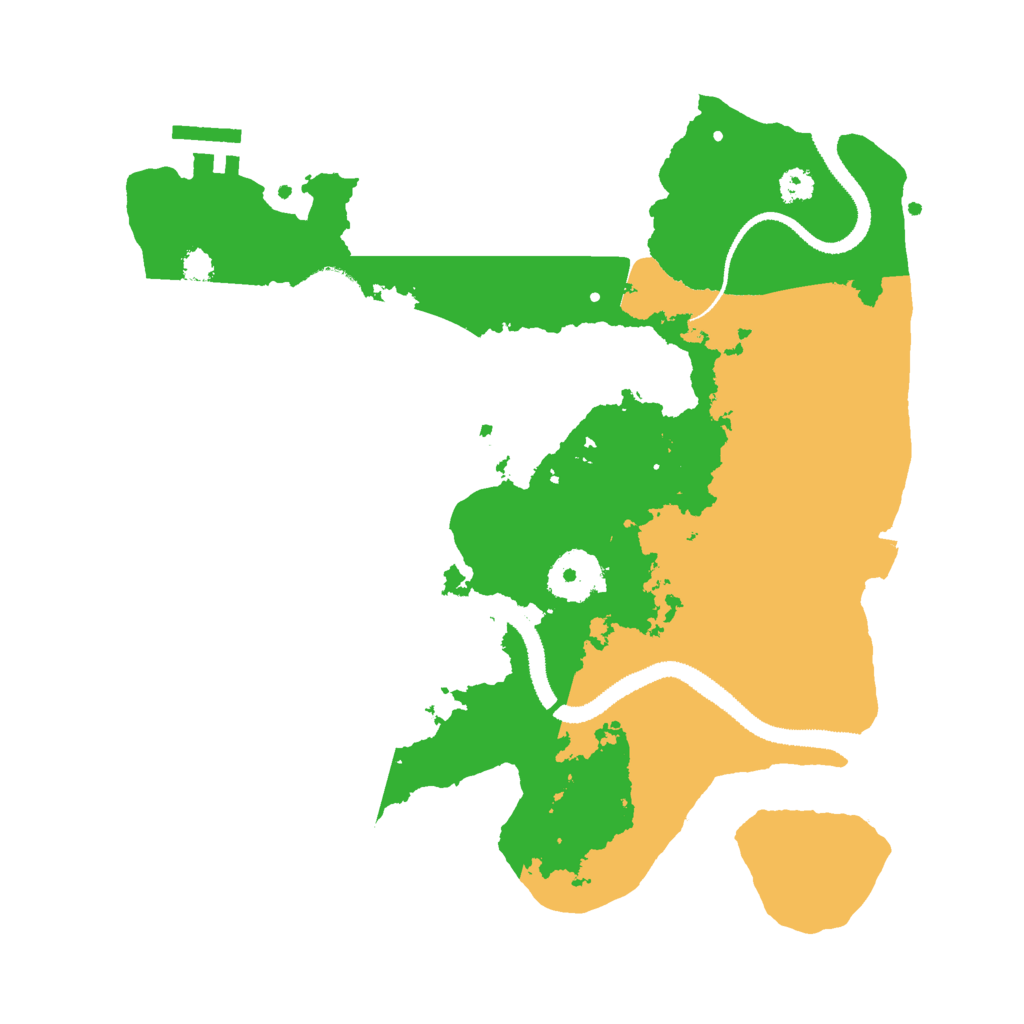 Biome Rust Map: Procedural Map, Size: 3000, Seed: 38675469