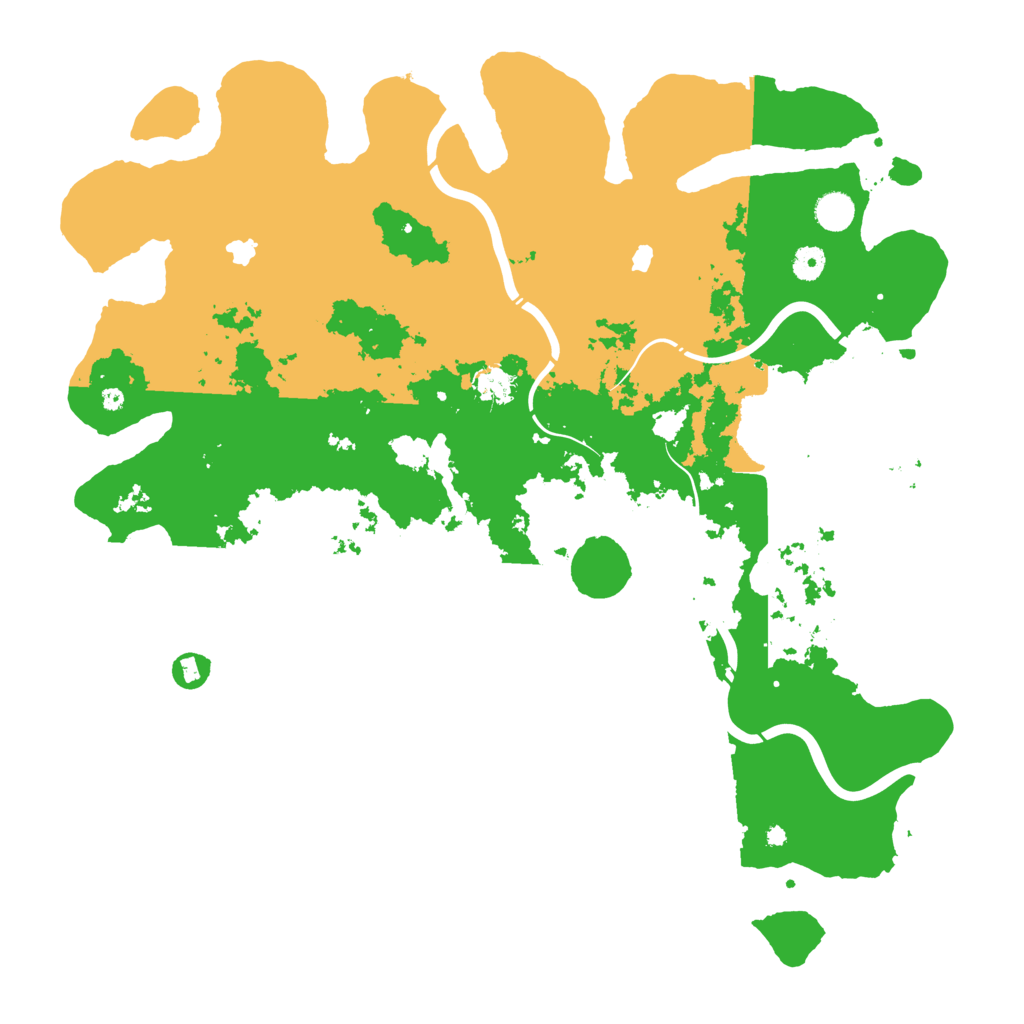 Biome Rust Map: Procedural Map, Size: 4600, Seed: 33784