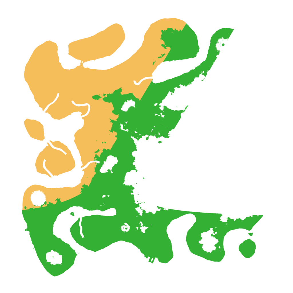 Biome Rust Map: Procedural Map, Size: 3500, Seed: 45132