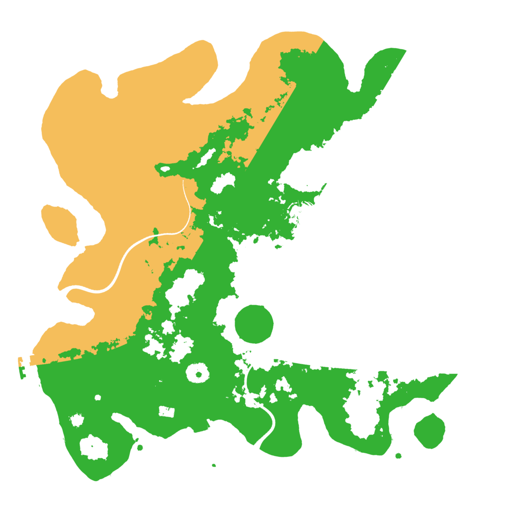 Biome Rust Map: Procedural Map, Size: 3500, Seed: 45132