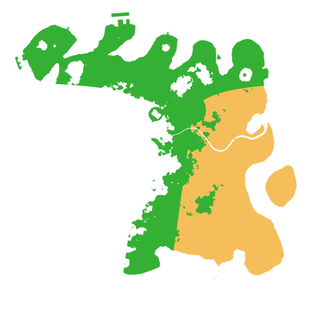 Biome Rust Map: Procedural Map, Size: 3550, Seed: 614175