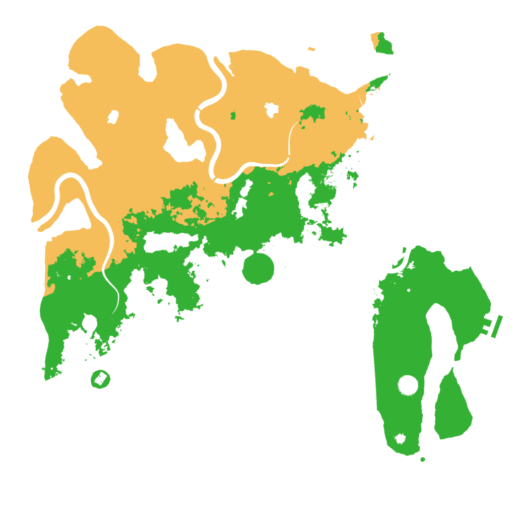 Biome Rust Map: Procedural Map, Size: 4500, Seed: 1709872275