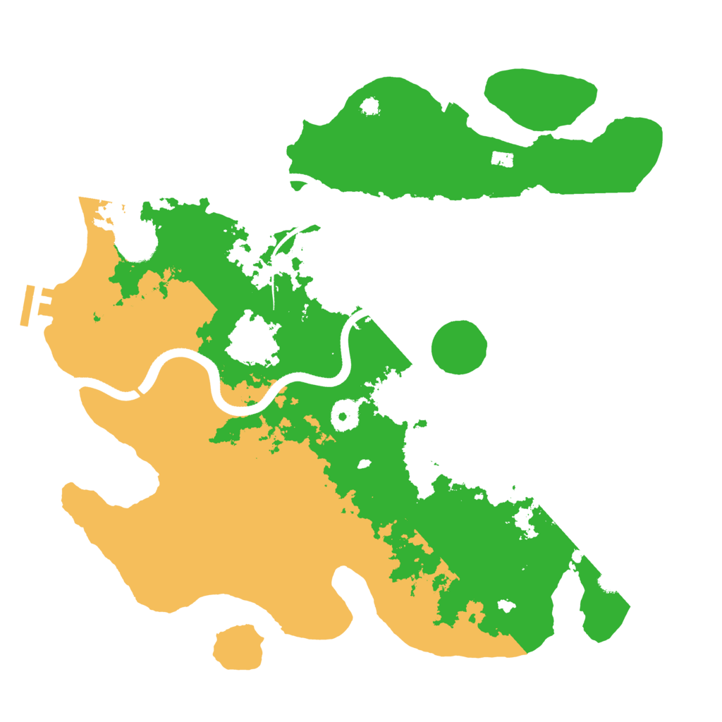 Biome Rust Map: Procedural Map, Size: 3550, Seed: 135559