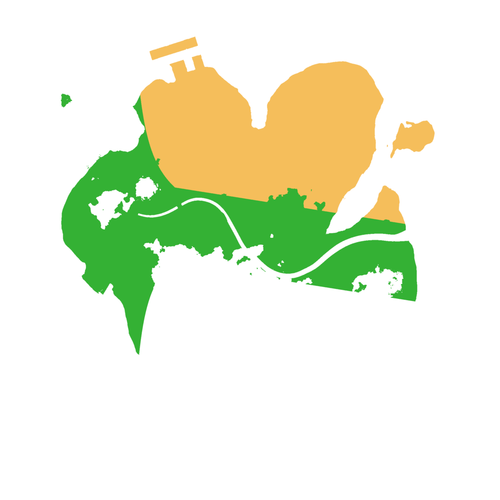 Biome Rust Map: Procedural Map, Size: 2100, Seed: 1489761254