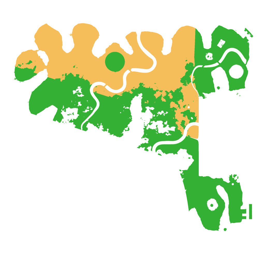 Biome Rust Map: Procedural Map, Size: 3550, Seed: 149220