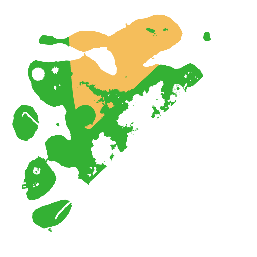 Biome Rust Map: Procedural Map, Size: 3500, Seed: 4978670