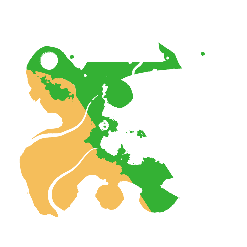 Biome Rust Map: Procedural Map, Size: 2500, Seed: 53