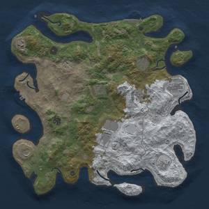 Thumbnail Rust Map: Procedural Map, Size: 4000, Seed: 69420, 18 Monuments