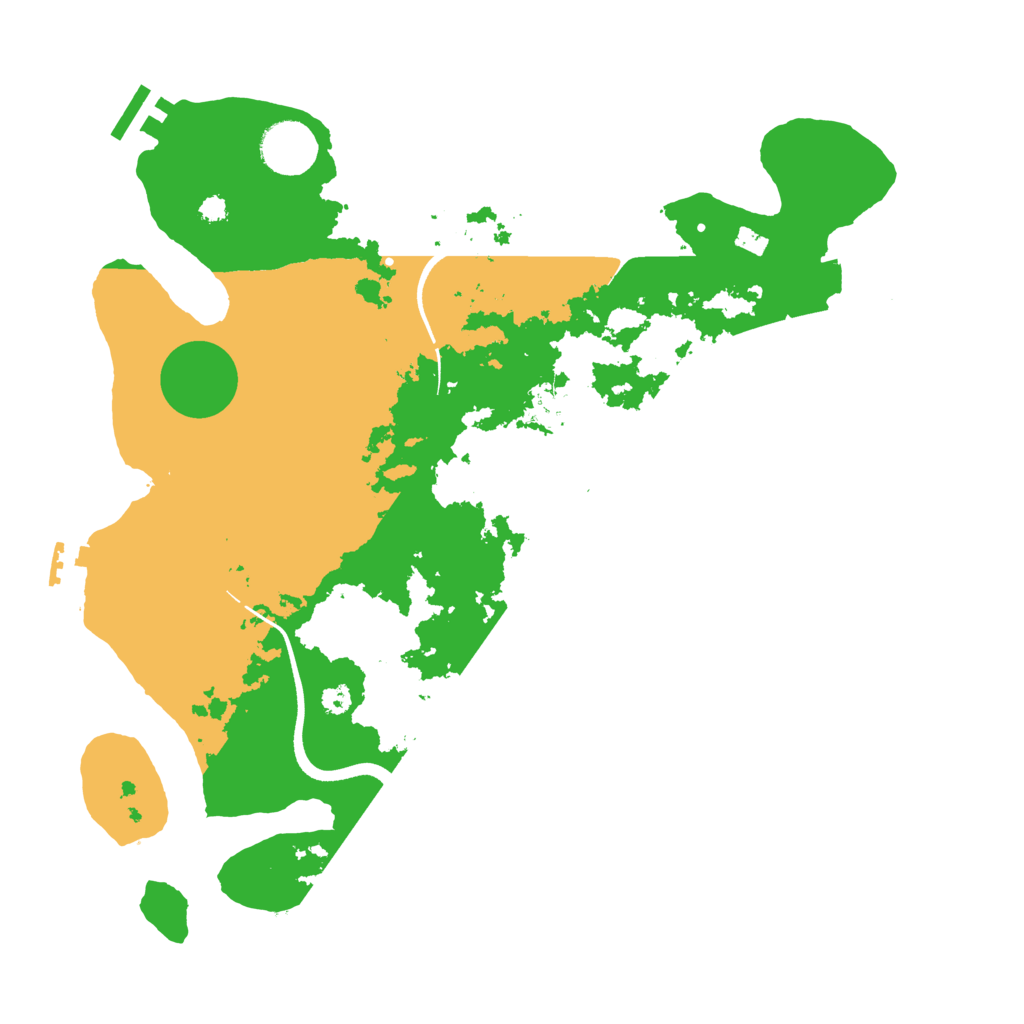 Biome Rust Map: Procedural Map, Size: 3500, Seed: 501768770
