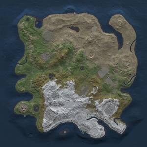 Thumbnail Rust Map: Procedural Map, Size: 3500, Seed: 239926460, 20 Monuments