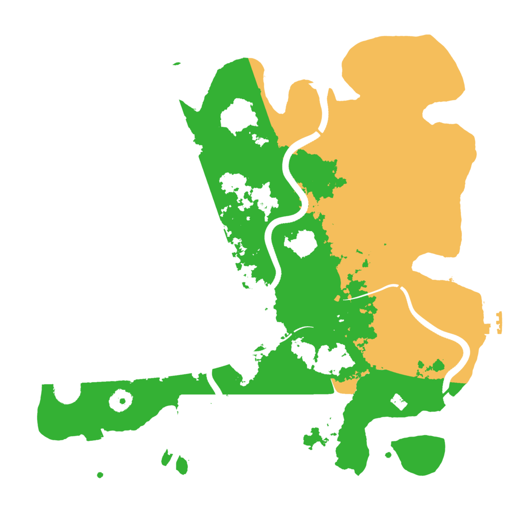 Biome Rust Map: Procedural Map, Size: 3550, Seed: 382683
