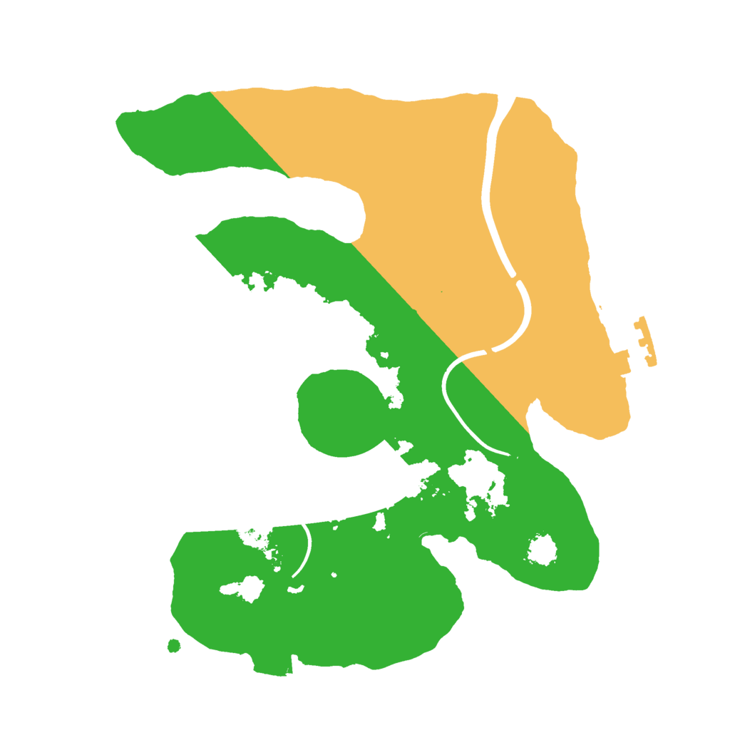 Biome Rust Map: Procedural Map, Size: 2200, Seed: 362386922