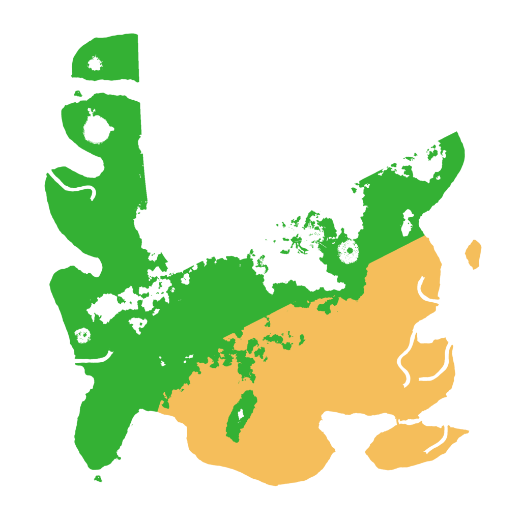 Biome Rust Map: Procedural Map, Size: 3500, Seed: 42069133