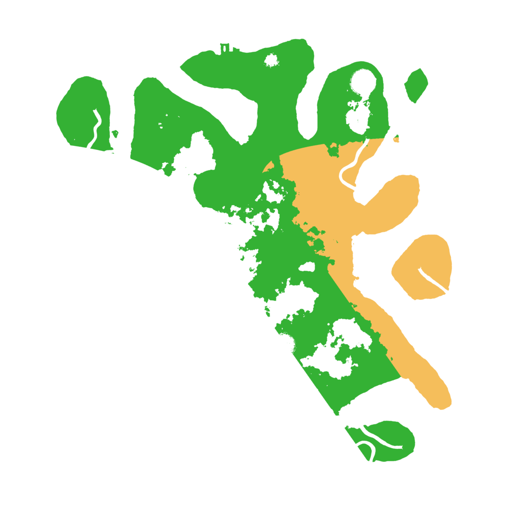 Biome Rust Map: Procedural Map, Size: 3500, Seed: 2521229