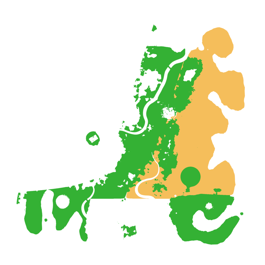 Biome Rust Map: Procedural Map, Size: 3500, Seed: 92846263