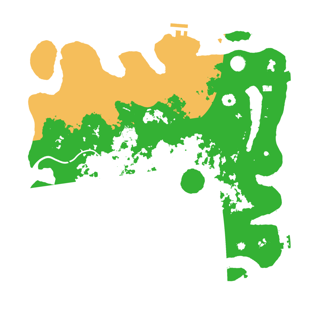 Biome Rust Map: Procedural Map, Size: 3600, Seed: 1302989322
