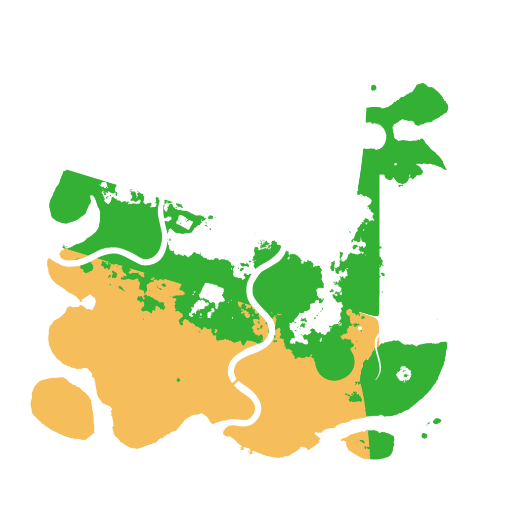 Biome Rust Map: Procedural Map, Size: 3550, Seed: 142973