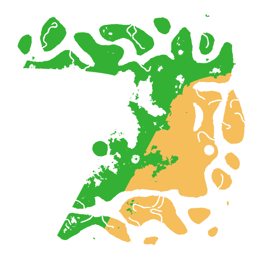 Biome Rust Map: Procedural Map, Size: 4500, Seed: 3458