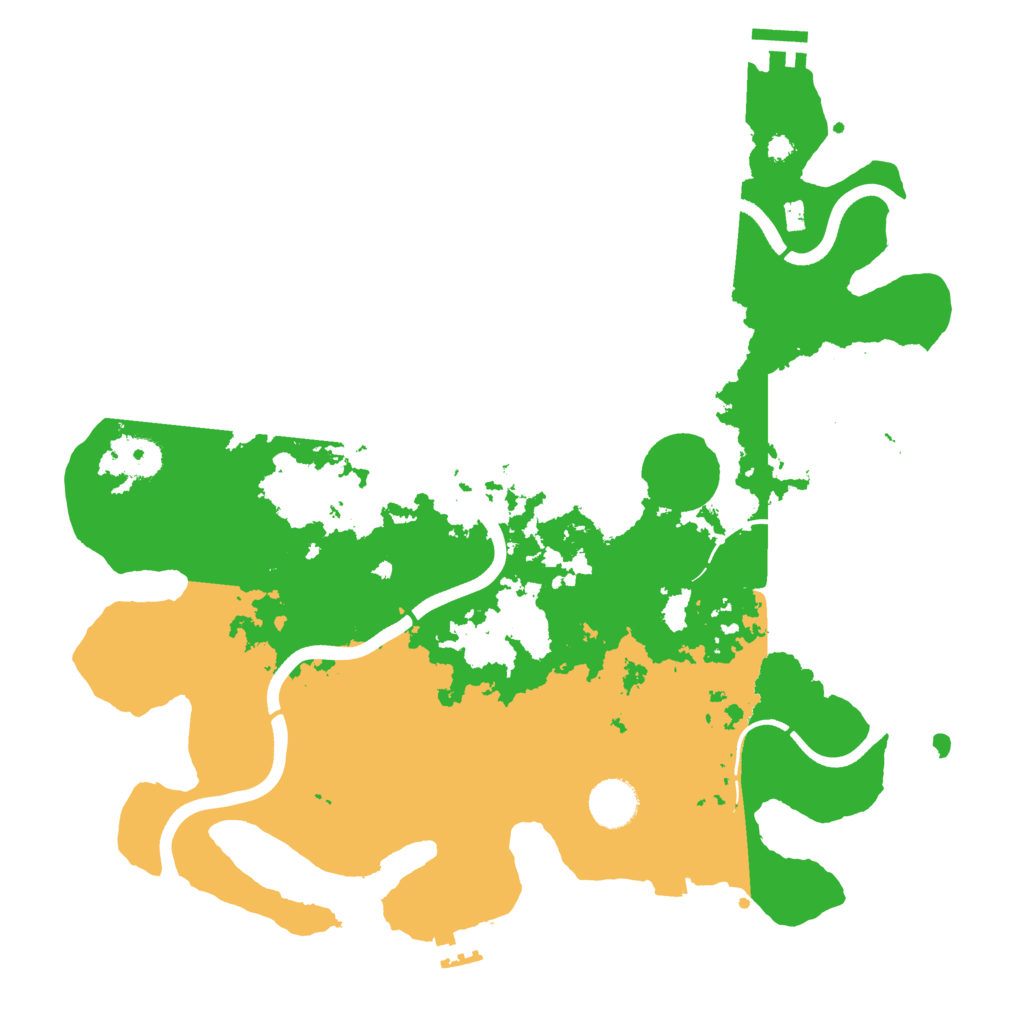 Biome Rust Map: Procedural Map, Size: 3700, Seed: 29527839