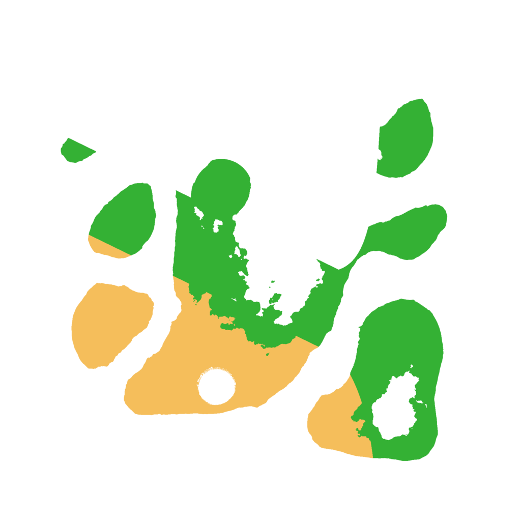 Biome Rust Map: Barren, Size: 2500, Seed: 351535