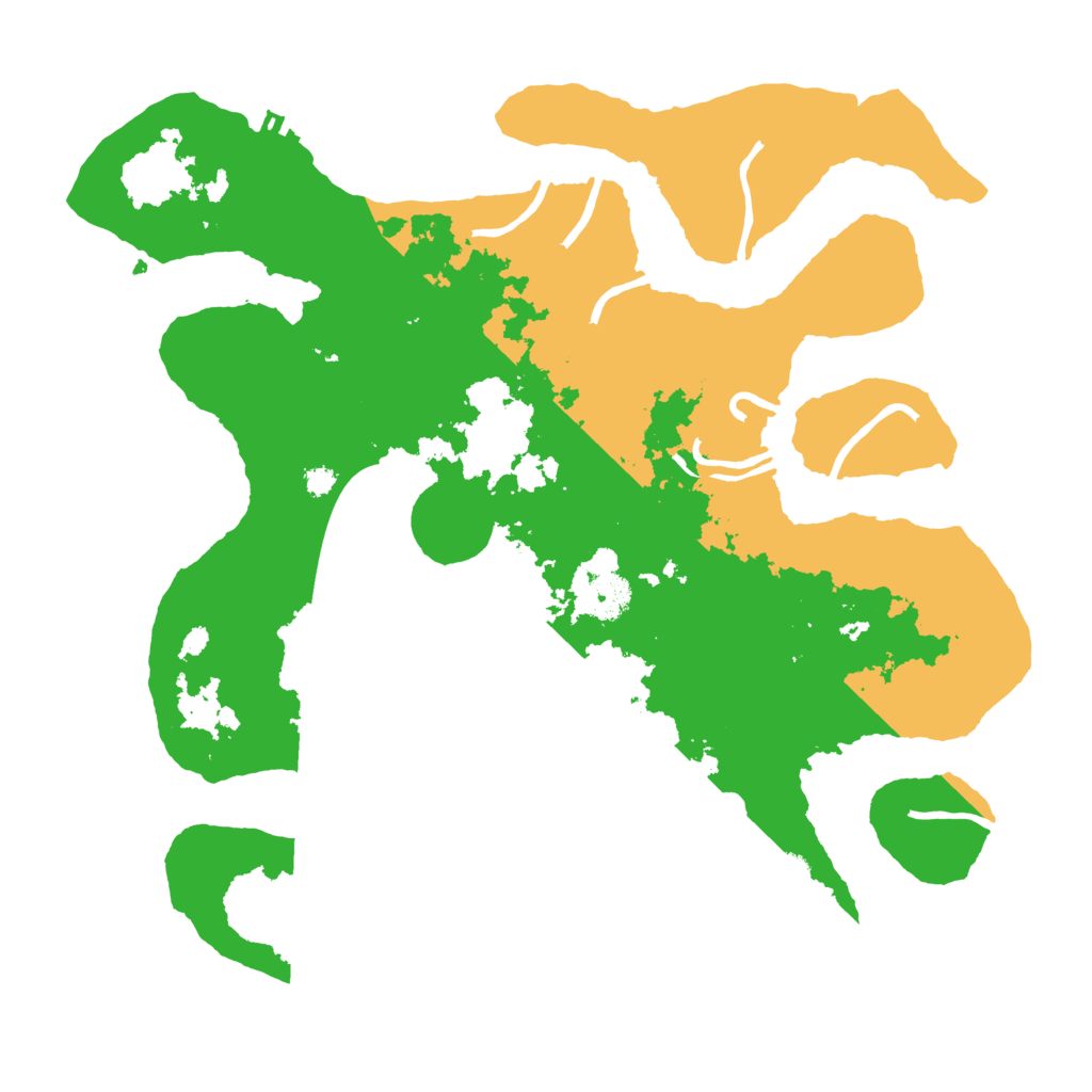 Biome Rust Map: Procedural Map, Size: 3500, Seed: 6464490