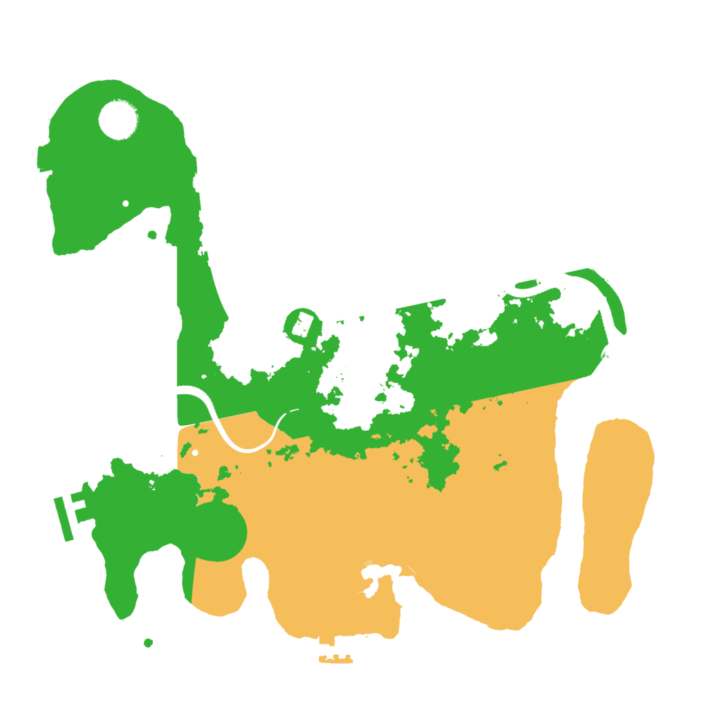 Biome Rust Map: Procedural Map, Size: 3200, Seed: 527856573