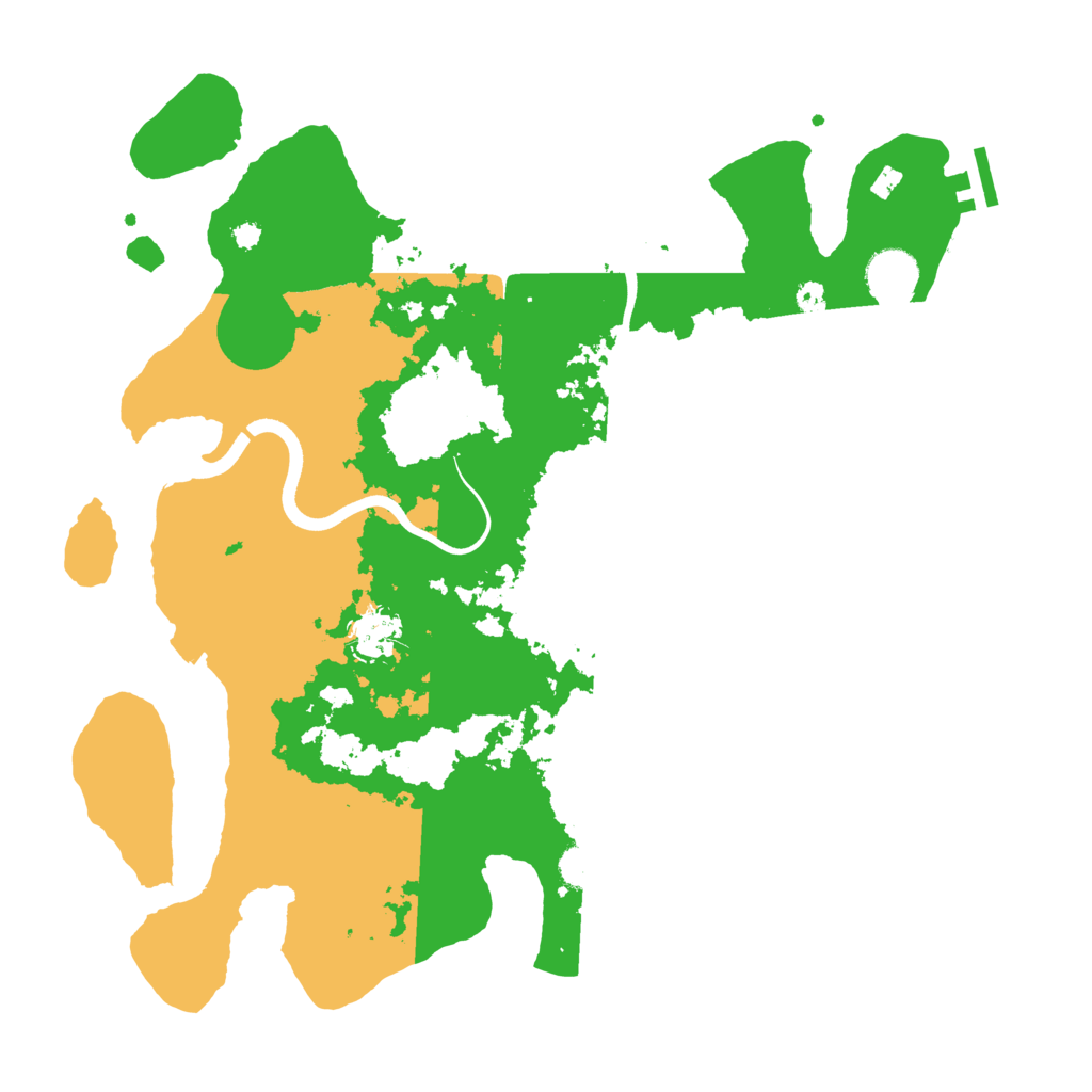 Biome Rust Map: Procedural Map, Size: 3700, Seed: 30222