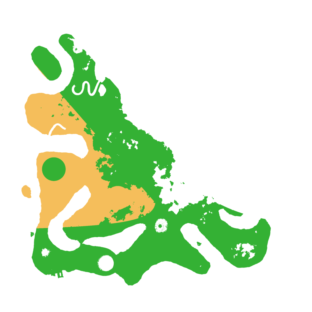 Biome Rust Map: Procedural Map, Size: 3500, Seed: 6251060