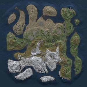 Thumbnail Rust Map: Procedural Map, Size: 4000, Seed: 12555, 17 Monuments