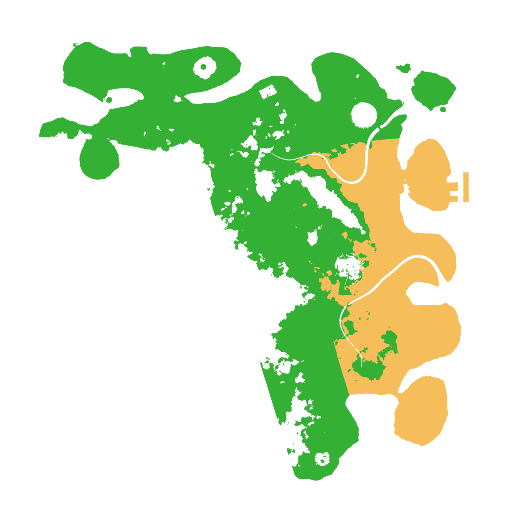 Biome Rust Map: Procedural Map, Size: 3500, Seed: 1308389516