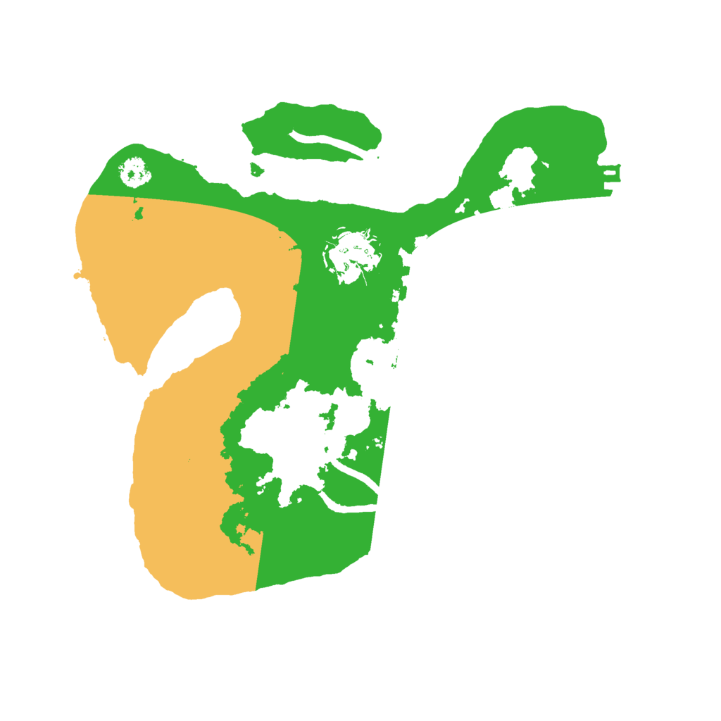 Biome Rust Map: Procedural Map, Size: 2500, Seed: 123123333