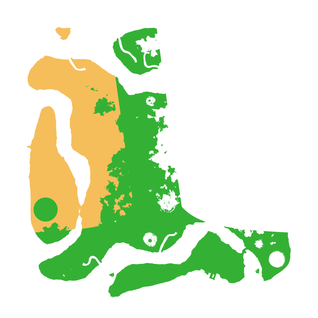 Biome Rust Map: Procedural Map, Size: 3500, Seed: 3068427