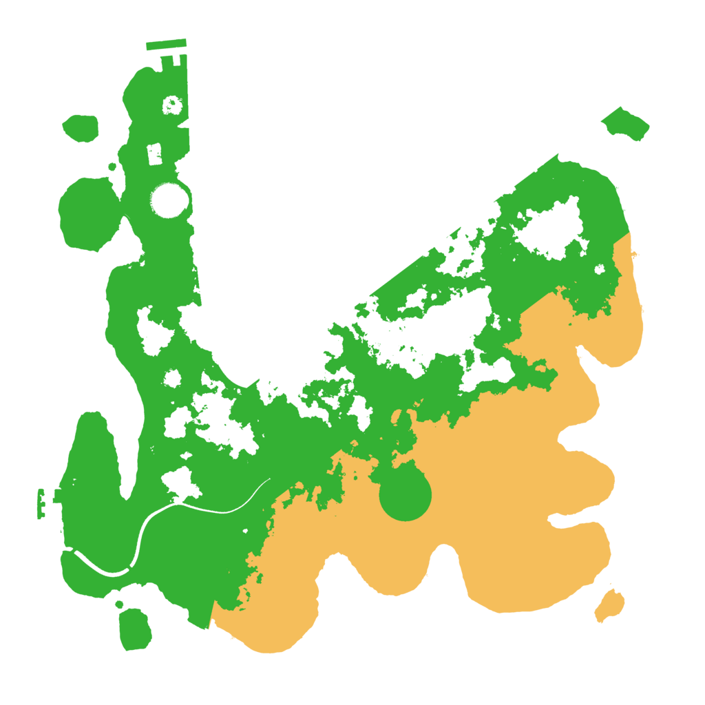Biome Rust Map: Procedural Map, Size: 3550, Seed: 930199