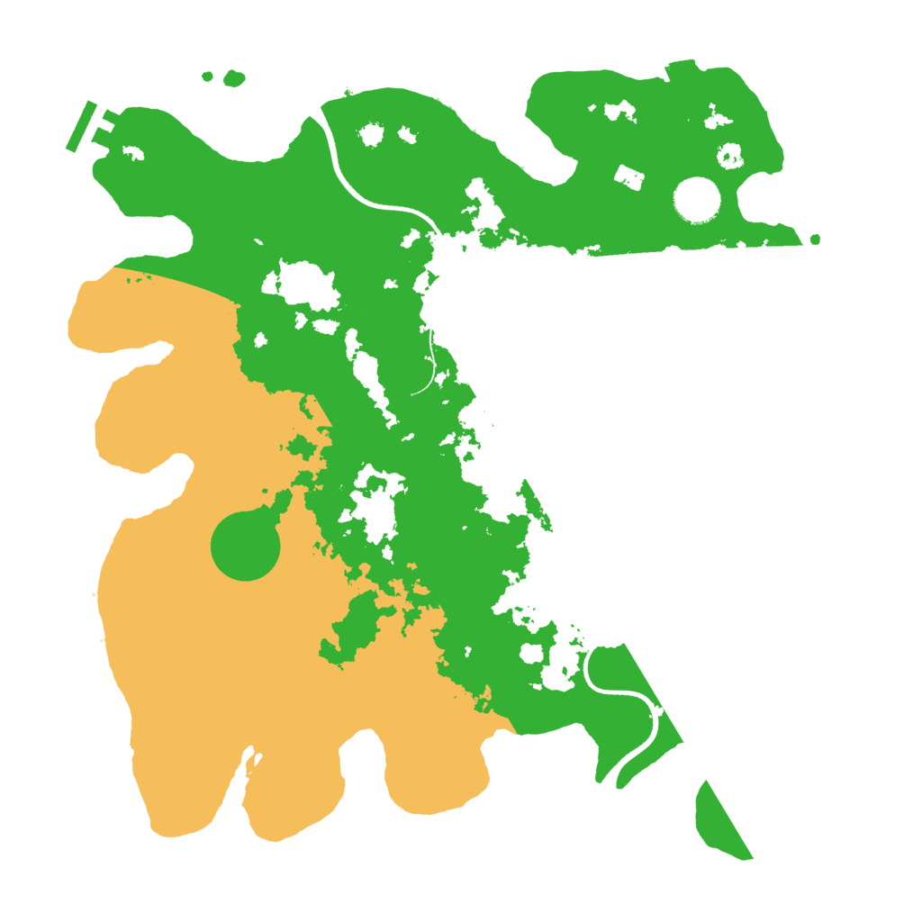Biome Rust Map: Procedural Map, Size: 3500, Seed: 4978093