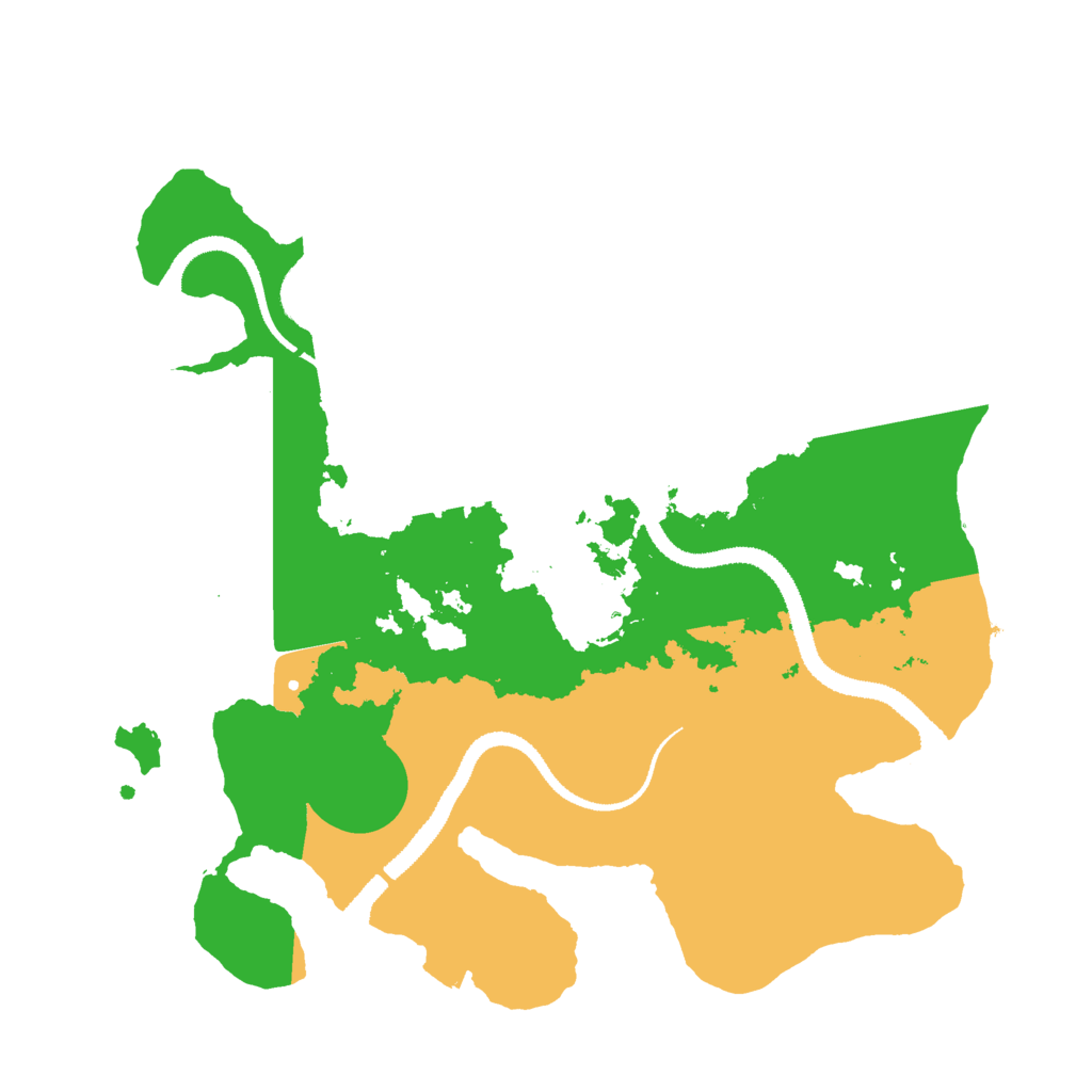 Biome Rust Map: Procedural Map, Size: 3000, Seed: 2381583