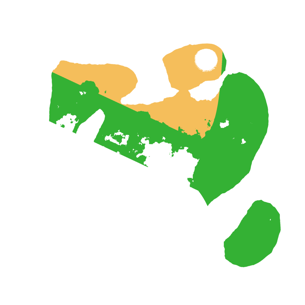 Biome Rust Map: Barren, Size: 2400, Seed: 33